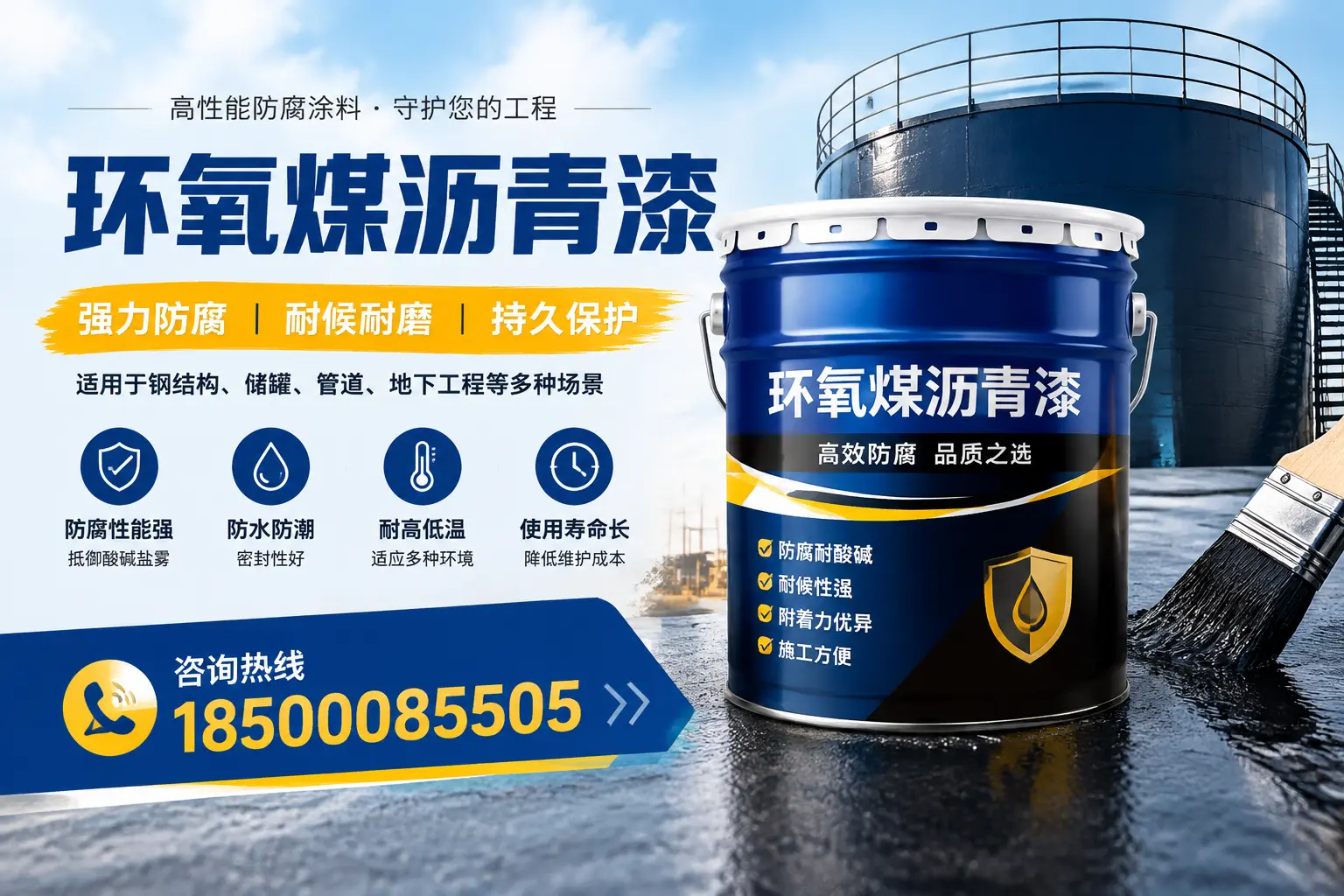 环氧煤沥青漆在工业中的应用，龙岩企业的选择